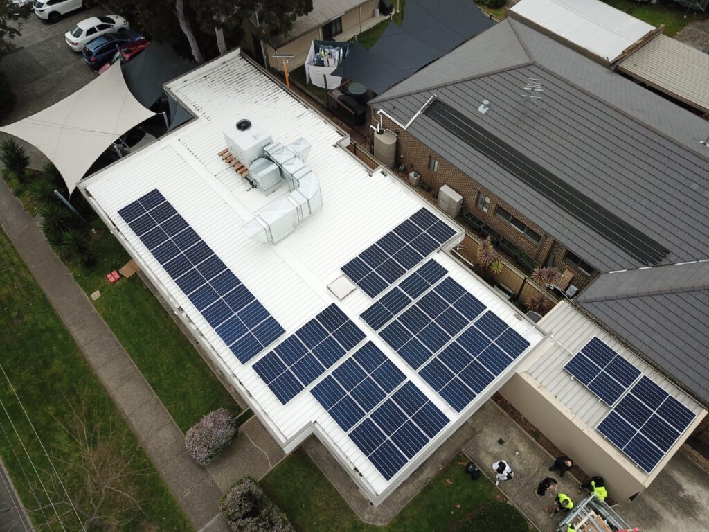 19kW solar panels installed on Chadstone medical clinic roof