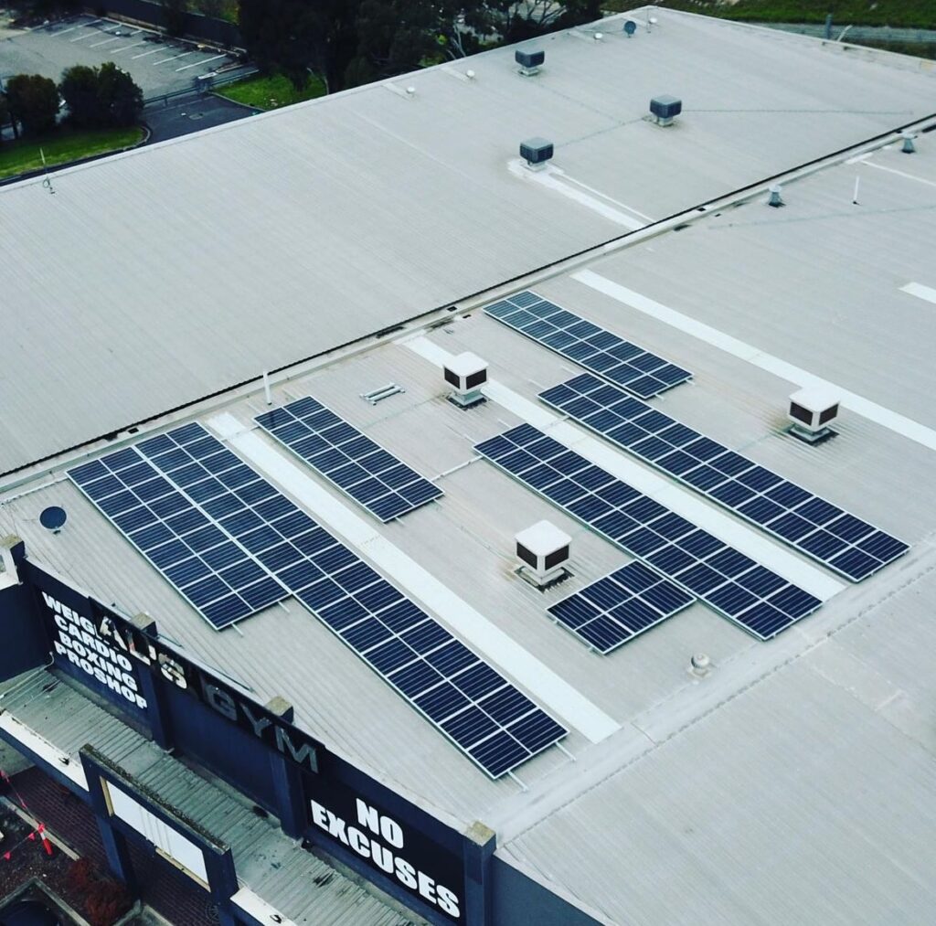 30kw solar in campbellfield for Al's Gym installed by SolarVista