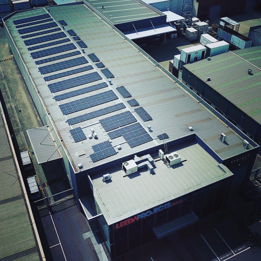 100kW solar in campbellfield for Leeda Projects factory installed by SolarVista