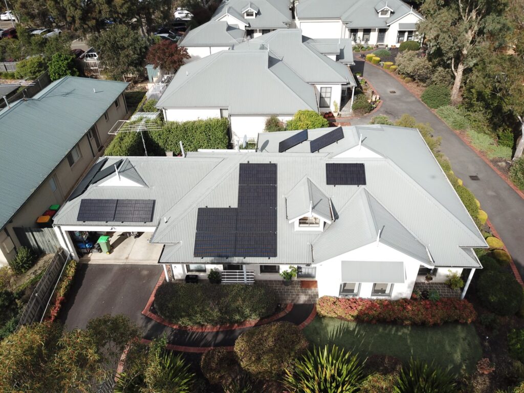 6.6kw solar in lower plenty installed by solarvista solar panel system on house roof